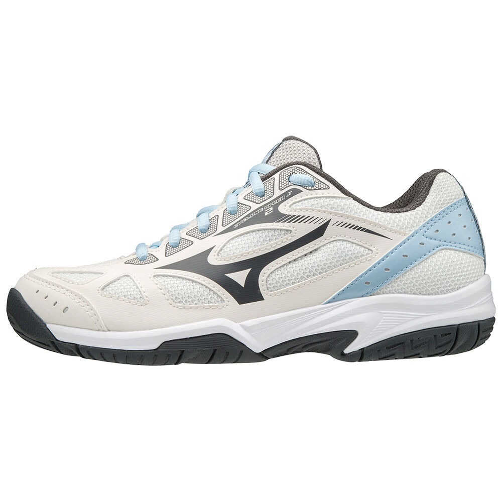 Zapatillas Voleibol Mizuno Cyclone Speed 2 Hombre Blancas/Gris Outlet HEJZ-98650